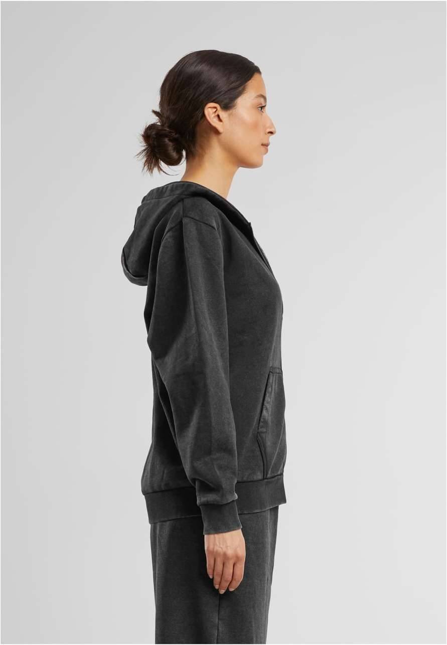 Ladies Vintage Heavy Zip Hoody
