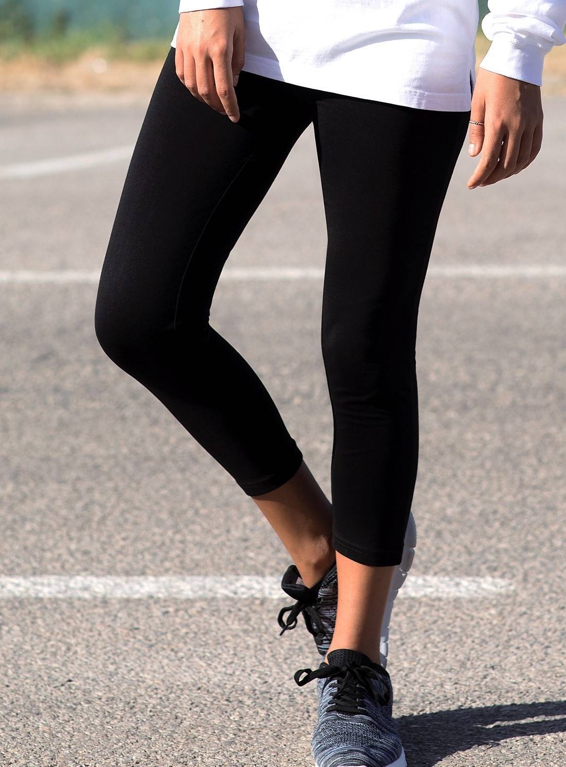 Leginsy damskie o długości 3/4