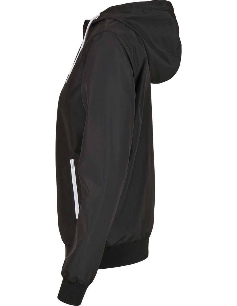 Lekka kurtka damska z kapturem, materiał z recyklingu