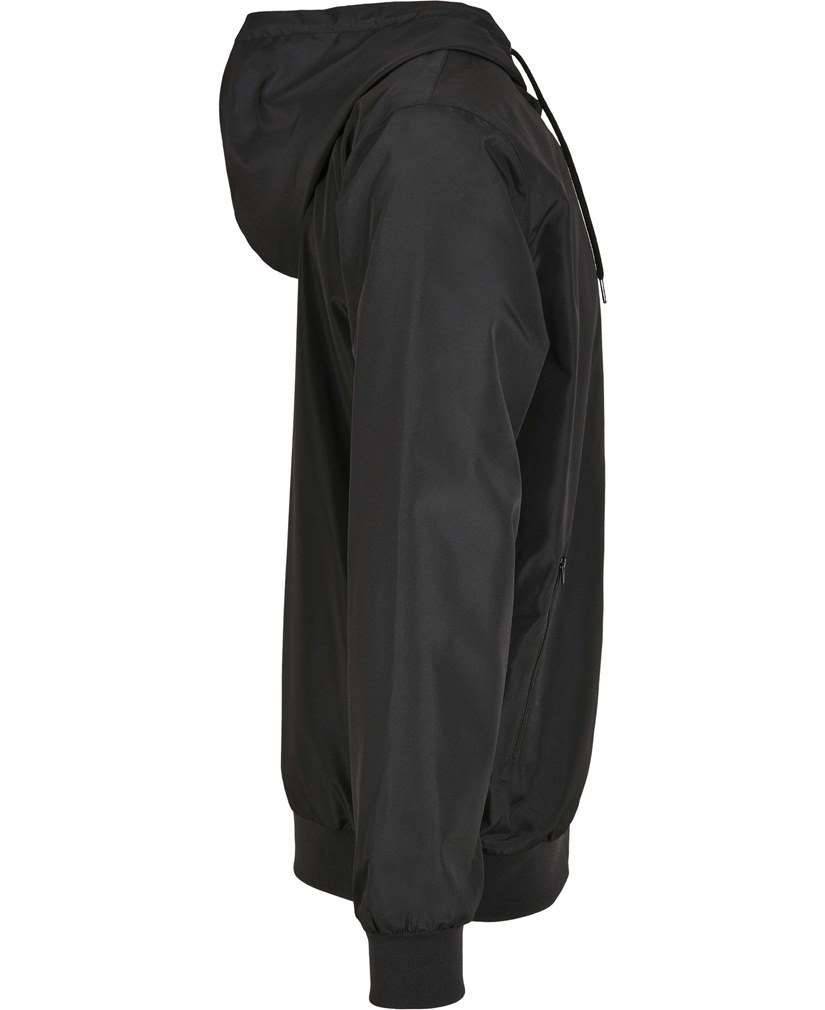 Lekka kurtka męska z kapturem, materiał z recyklingu