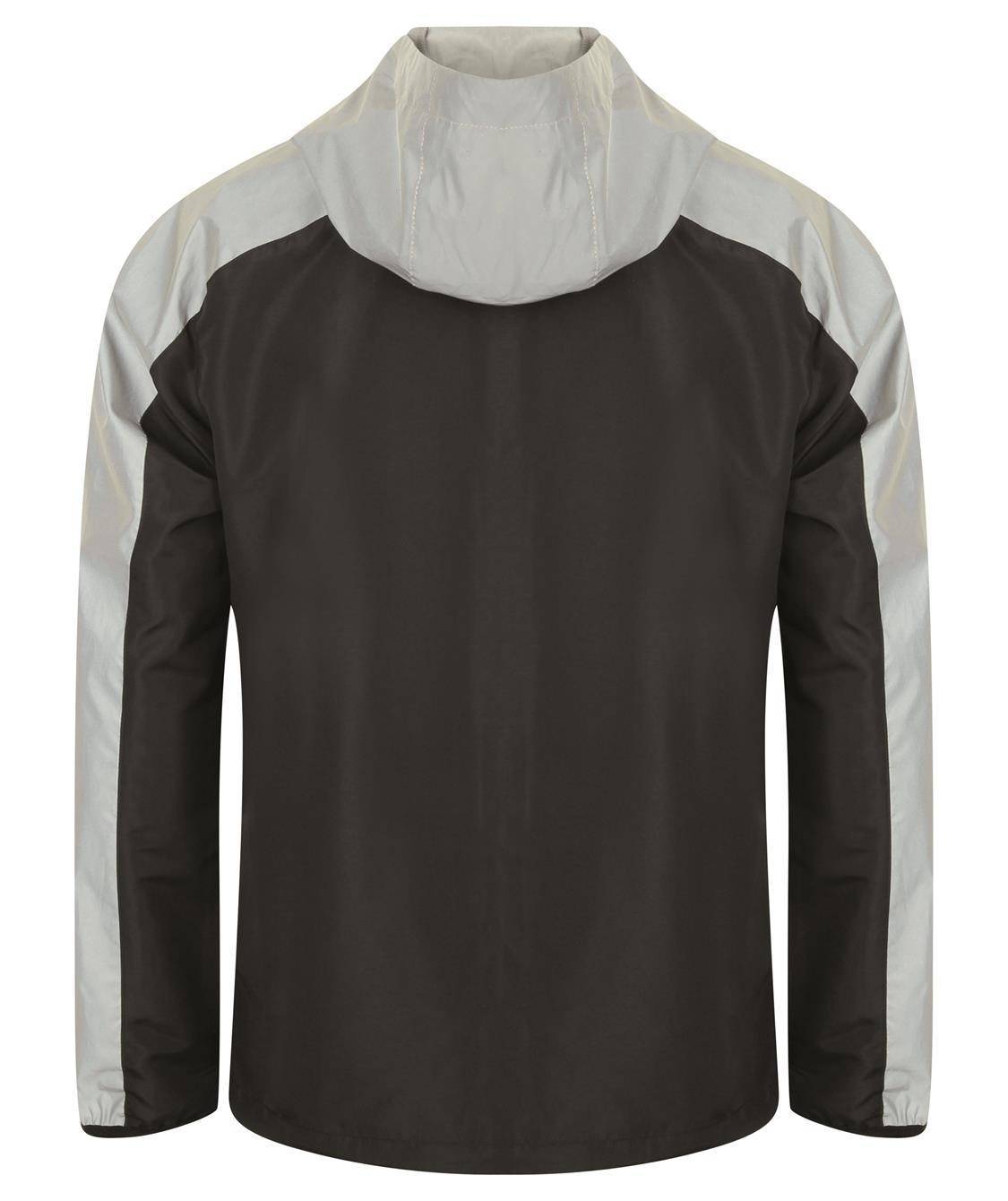 Lekka kurtka sportowa w kontrastowej kolorystyce z odblaskowymi panelami