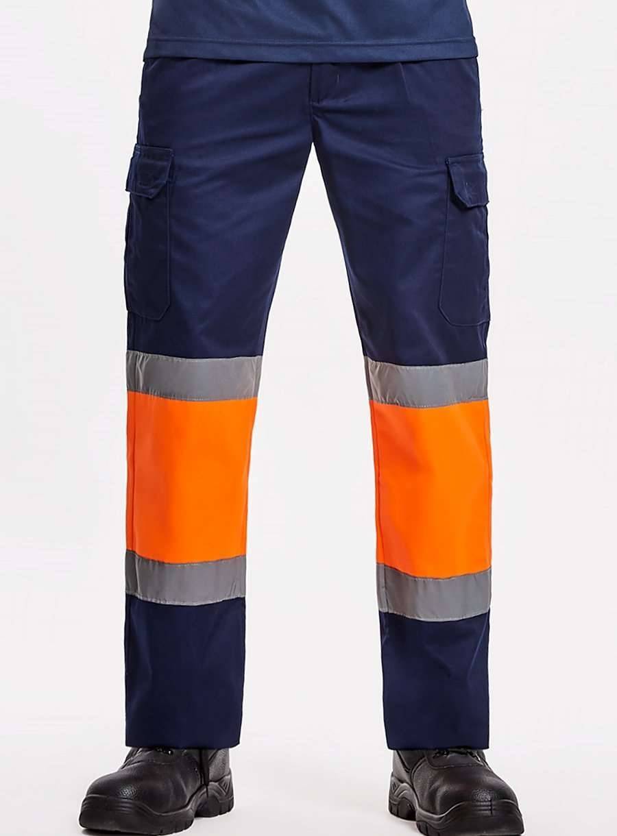 Letnie spodnie odblaskowe z praktycznymi kieszeniami