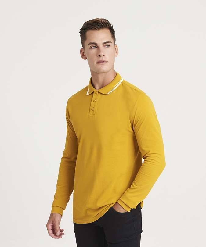Long Sleeve Tipped 100 Polo