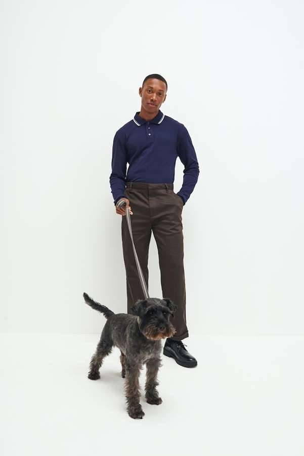 Long Sleeve Tipped 100 Polo