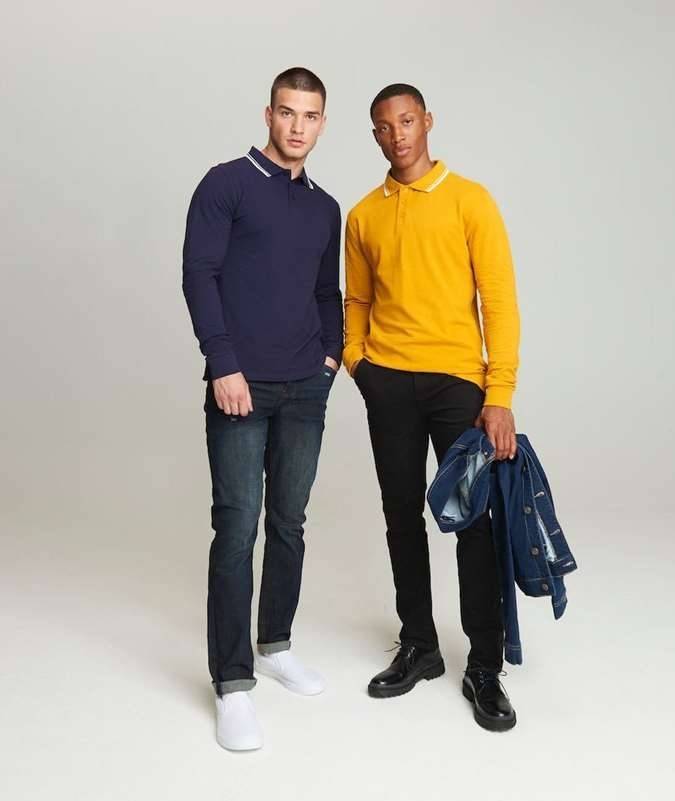 Long Sleeve Tipped 100 Polo