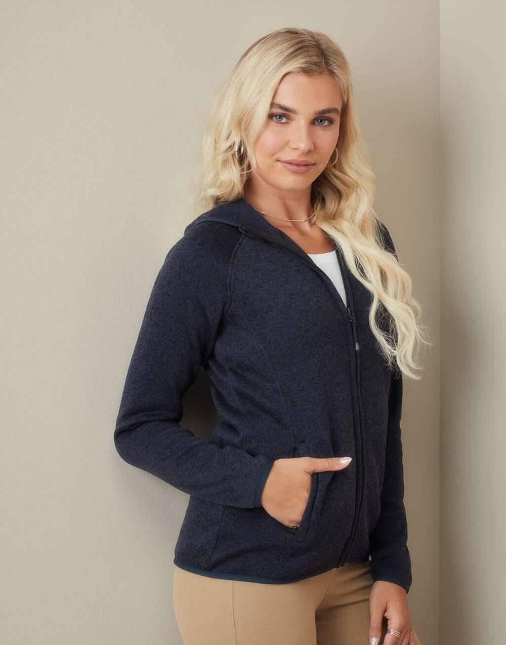 Lux Hooded Knitfleece Jacket Women