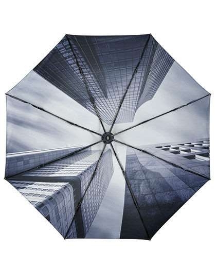 Mała parasolka automatyczna z efektowną grafiką wewnątrz