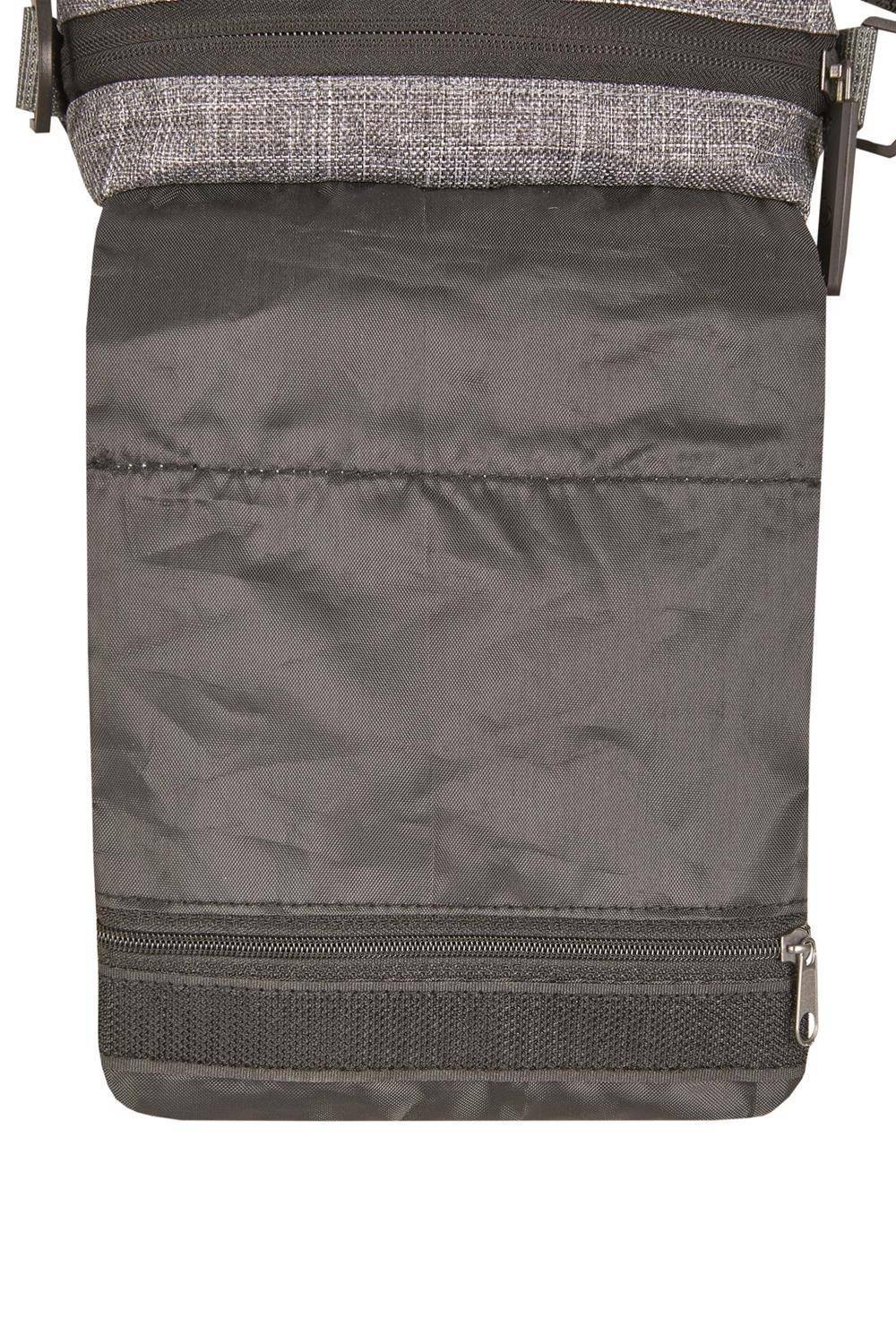 Mała torebka na ramię w kolorze szarego melanżu