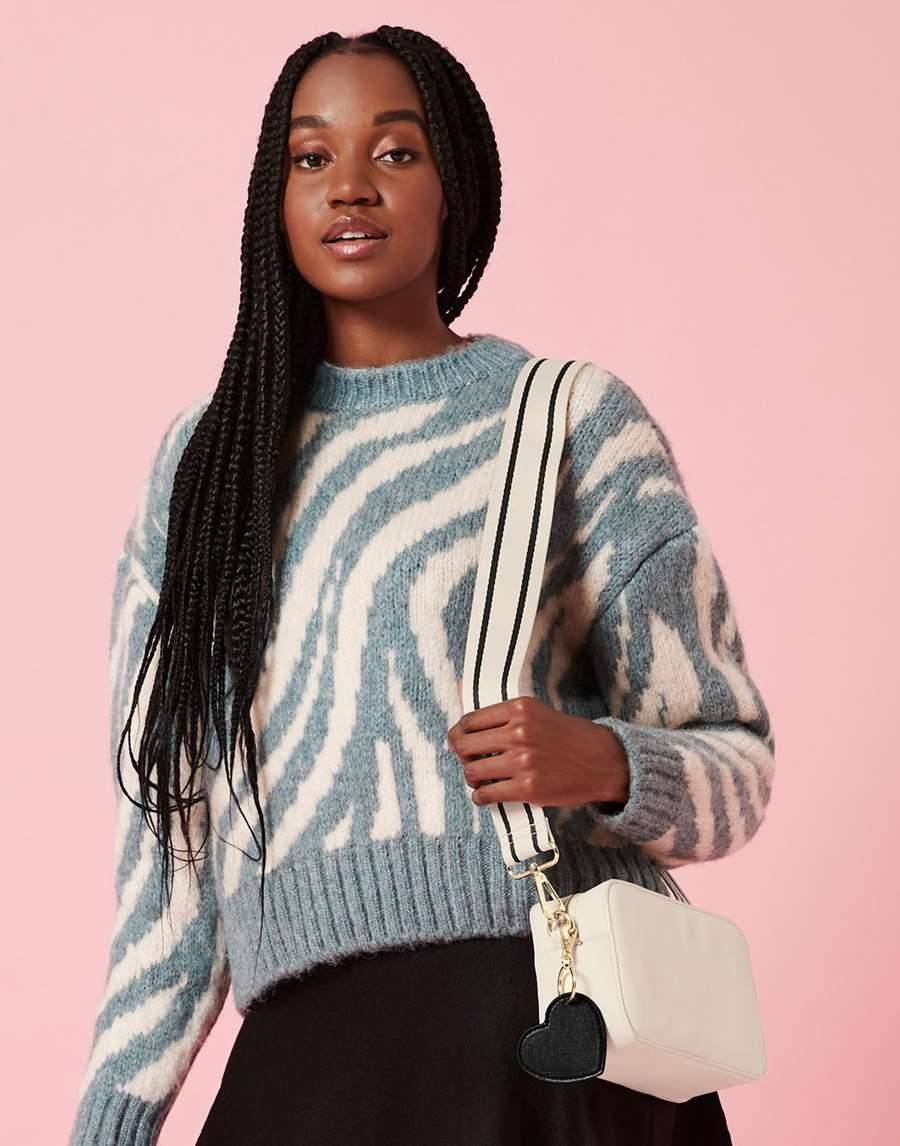 Mała torebka na ramię z wymiennym pasem