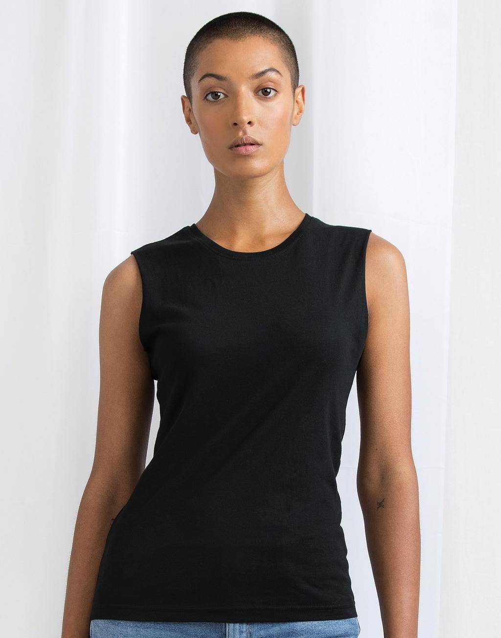 Markowa koszulka damska bez rękawów Tank T