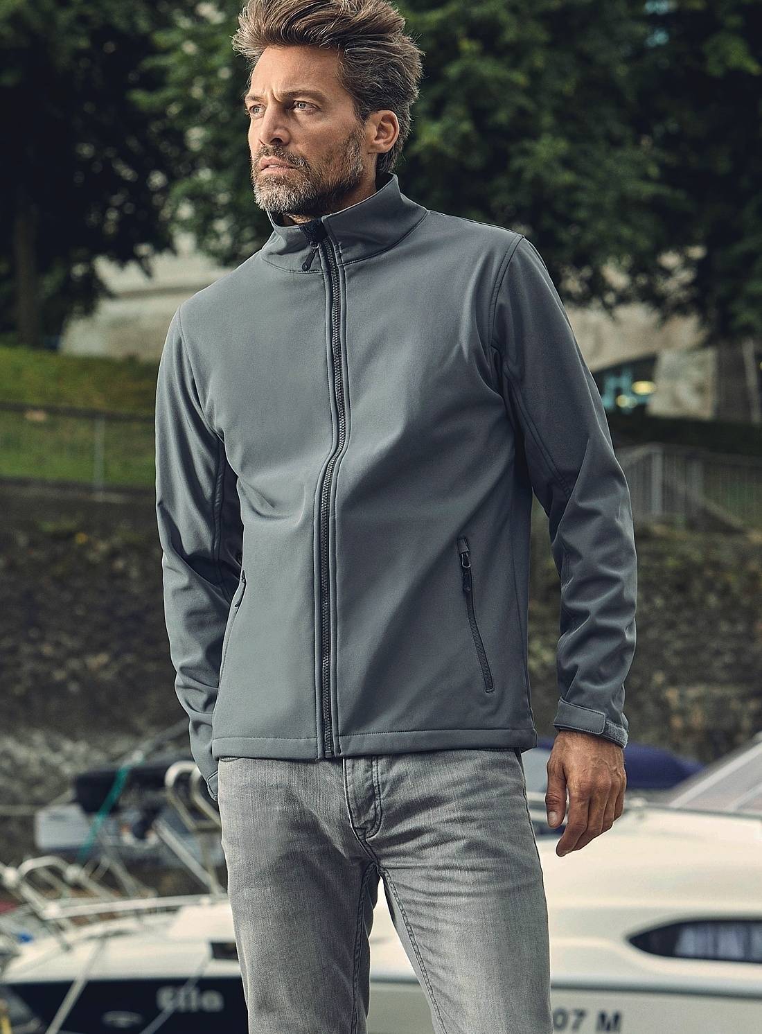 Markowa kurtka męska model Softshell C+