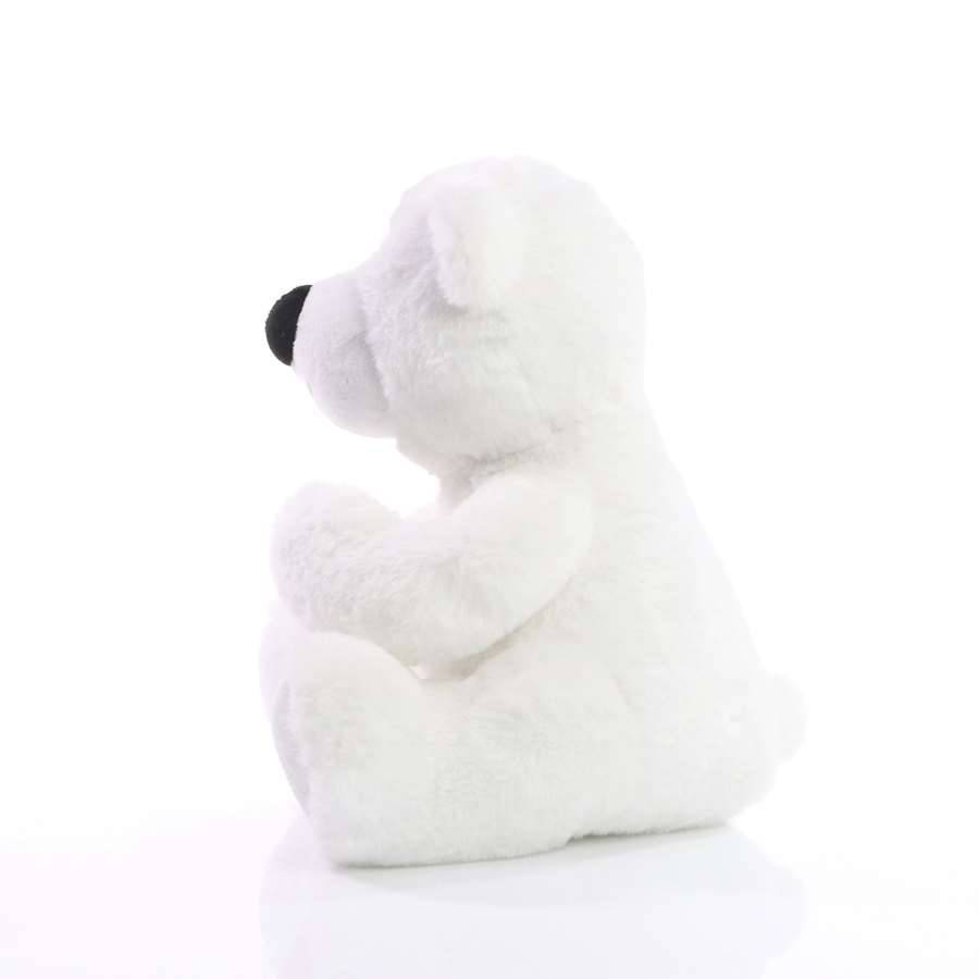 Maskotka - Miś Polarny - wykonana z materiału pochodzącego z recyklingu