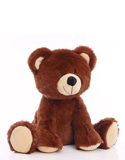 Maskotka - Miś - wykonana z materiału pochodzącego z recyklingu