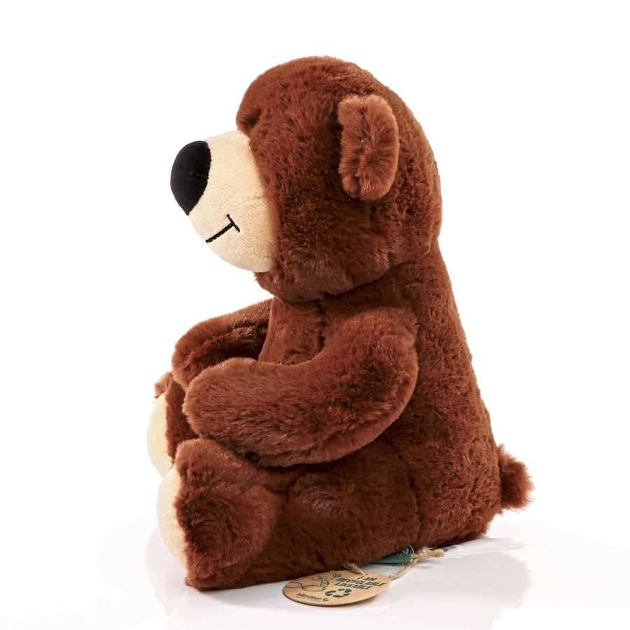 Maskotka - Niedźwiadek - wykonana z materiału pochodzącego z recyklingu