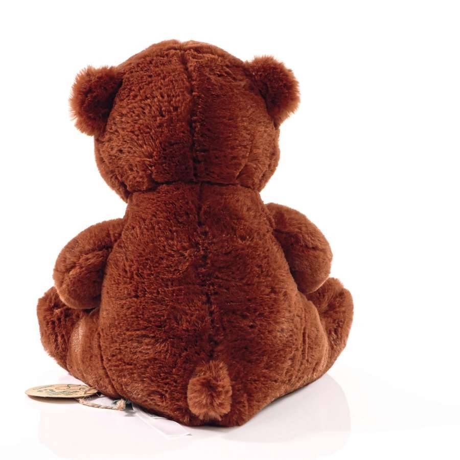 Maskotka - Niedźwiadek - wykonana z materiału pochodzącego z recyklingu