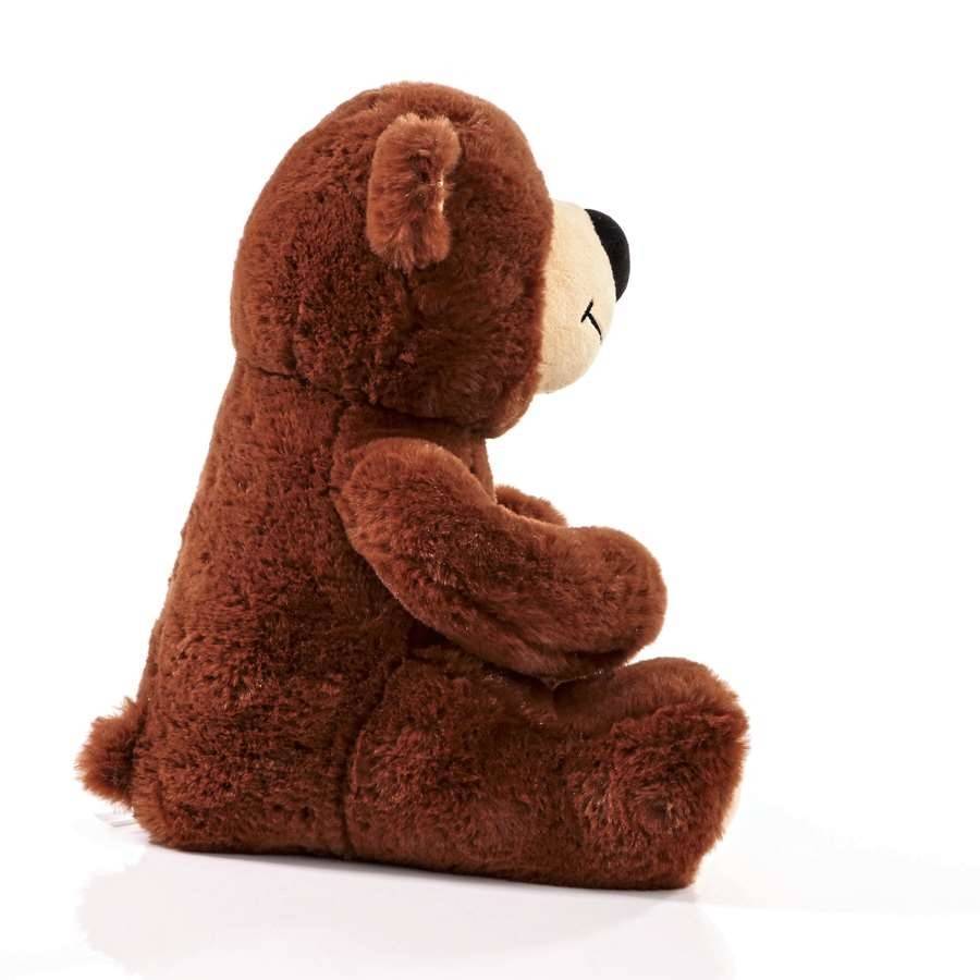 Maskotka - Niedźwiadek - wykonana z materiału pochodzącego z recyklingu