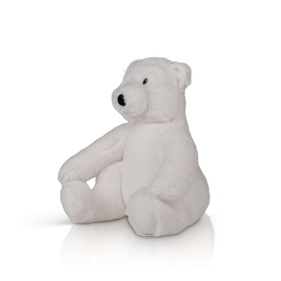 Maskotka pluszowa - miś polarny - z miejscem do znakowania, materiał z recyklingu