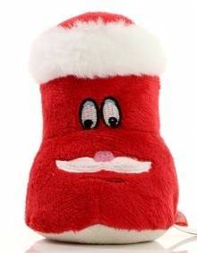 Maskotka z powierzchnią czyszczącą ekrany dotykowe, but św. Mikołaja