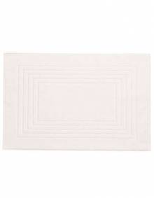 Mata łazienkowa z wzorem obrysów prostokątów o wysokiej chłonności