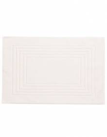 Mata łazienkowa z wzorem obrysów prostokątów o wysokiej chłonności