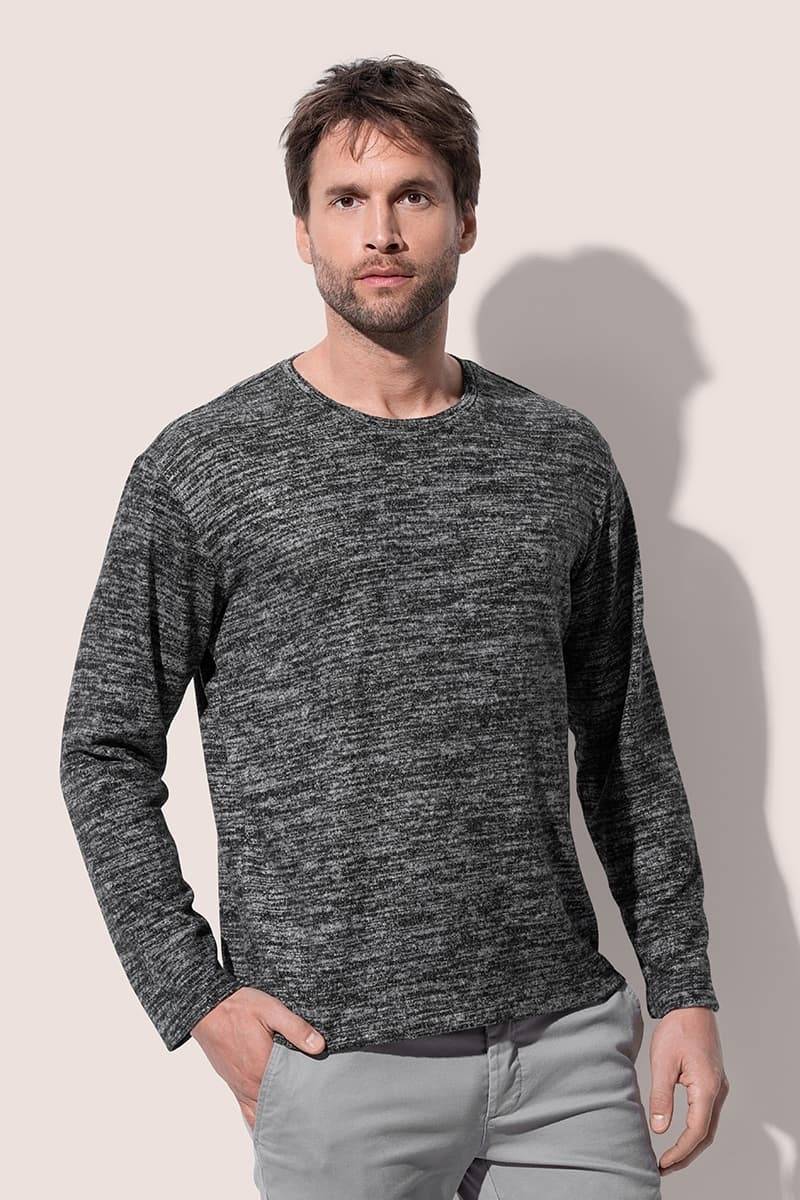 Melanżowa bluza męska Stedman o klasycznym kroju