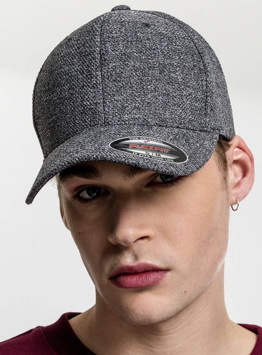 Melanżowa czapka z daszkiem o elastycznym dopasowaniu