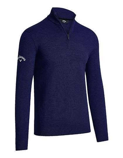 Men´s 1/4 Zipped Merino Sweater