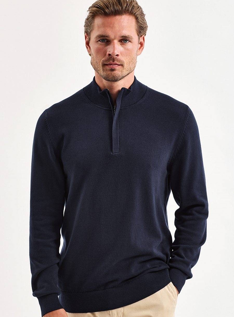 Men´s Cotton Blend 1/4 Zip Sweater