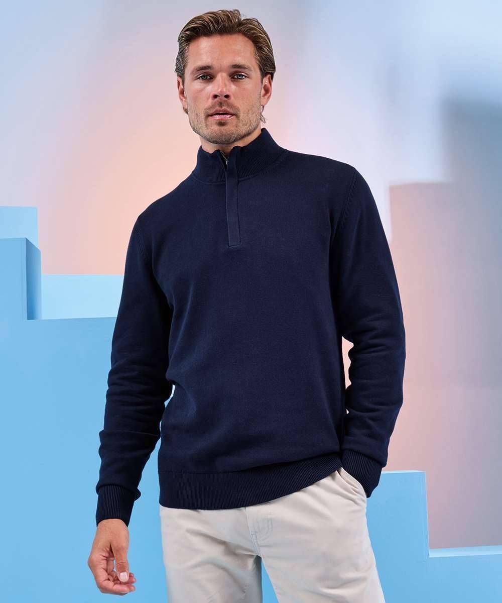 Men´s Cotton Blend 1/4 Zip Sweater