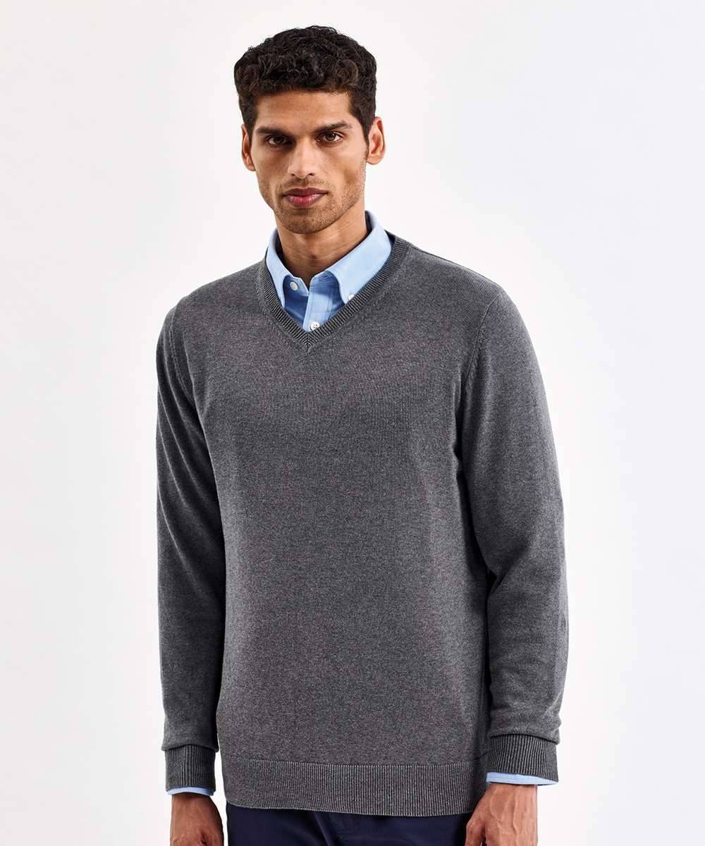 Men´s Cotton Blend V Neck Sweater