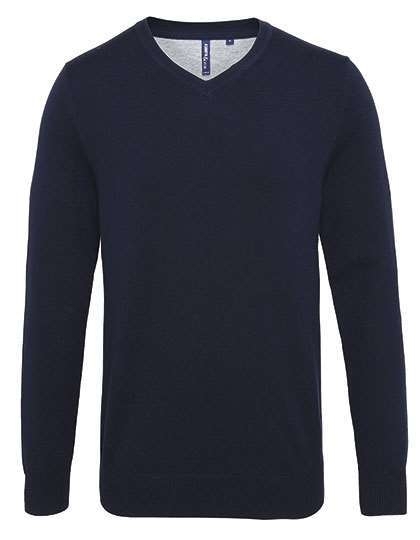 Men´s Cotton Blend V Neck Sweater