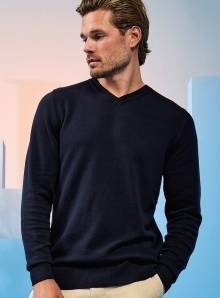 Men´s Cotton Blend V Neck Sweater