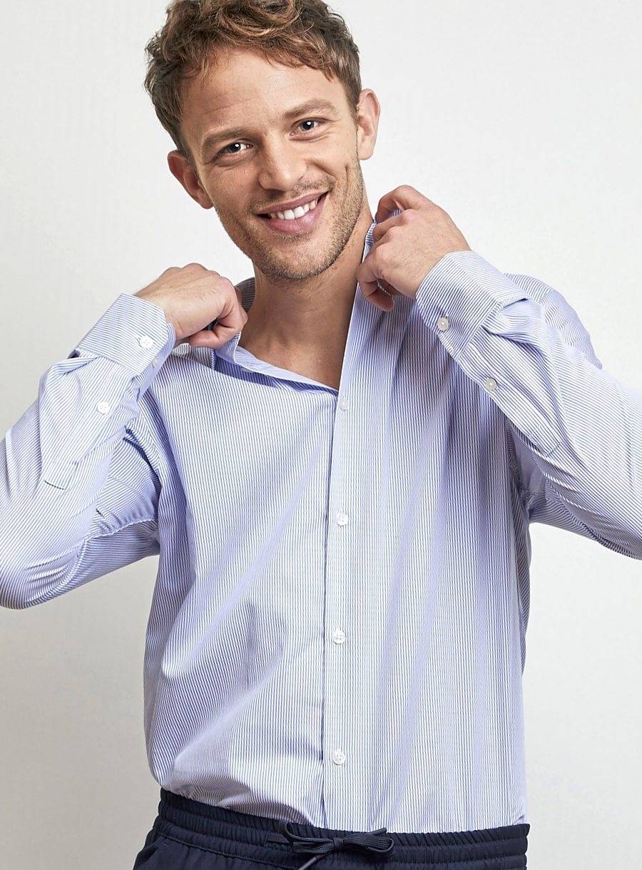Men´s Easy Care Striped Shirt Baptiste