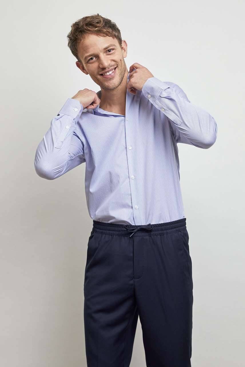 Men´s Easy Care Striped Shirt Baptiste