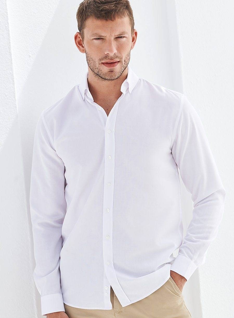 Men´s Long Sleeved ´Cotton Feel´ Coolplus® Shirt