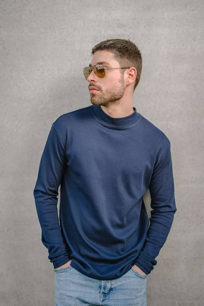 Men´s Premium Highneck Longsleeve Tees