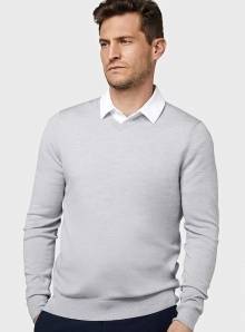 Men´s V-Neck Merino Sweater
