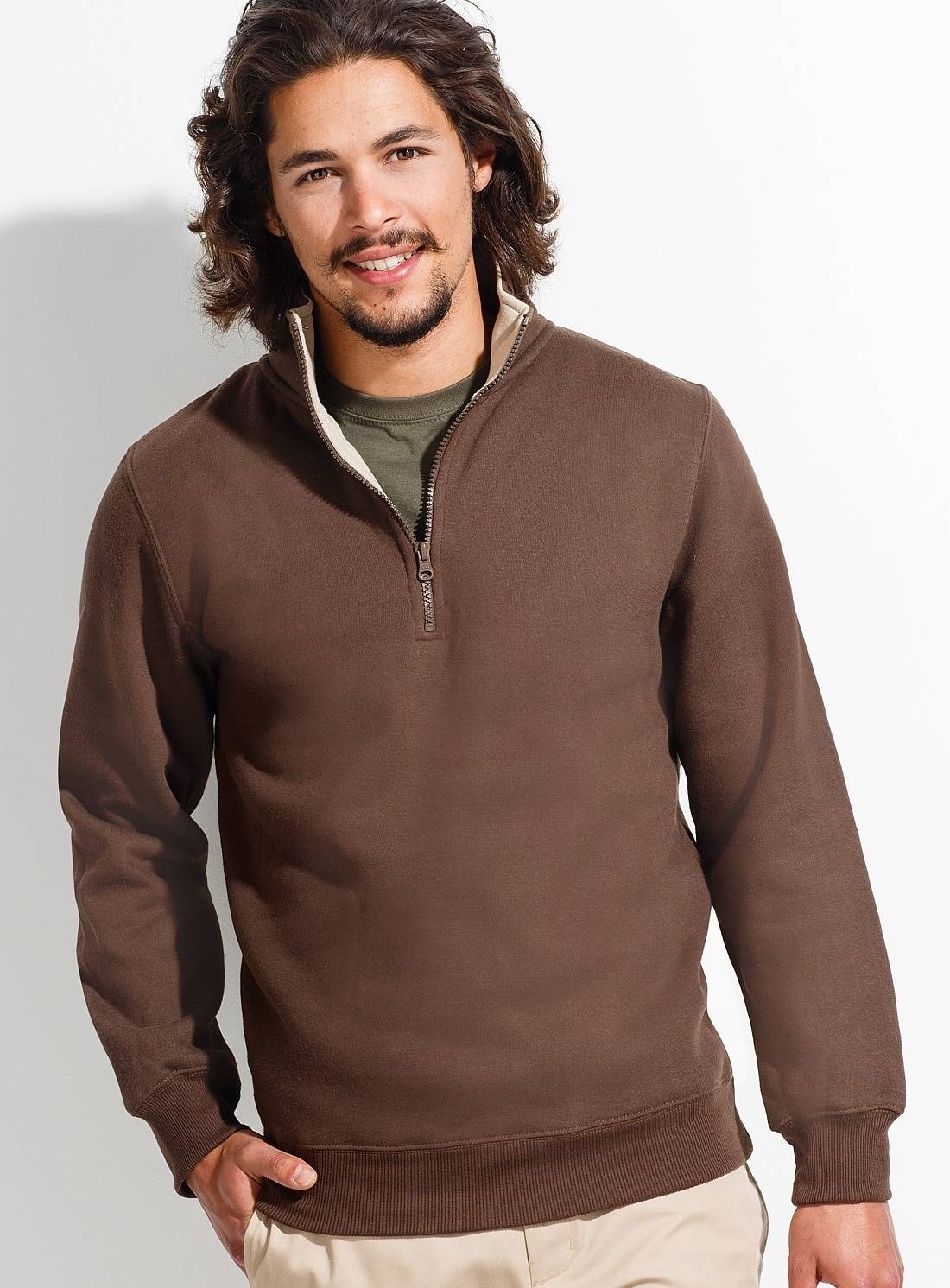 Men Sweat Shirt Scott 1/4 Zip