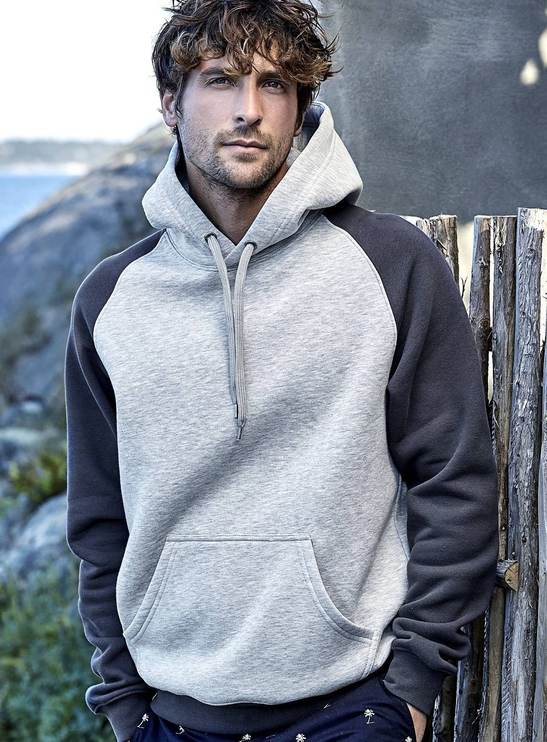 Męska bluza dwukolorowa kangurek Tee Jays Two-Tone