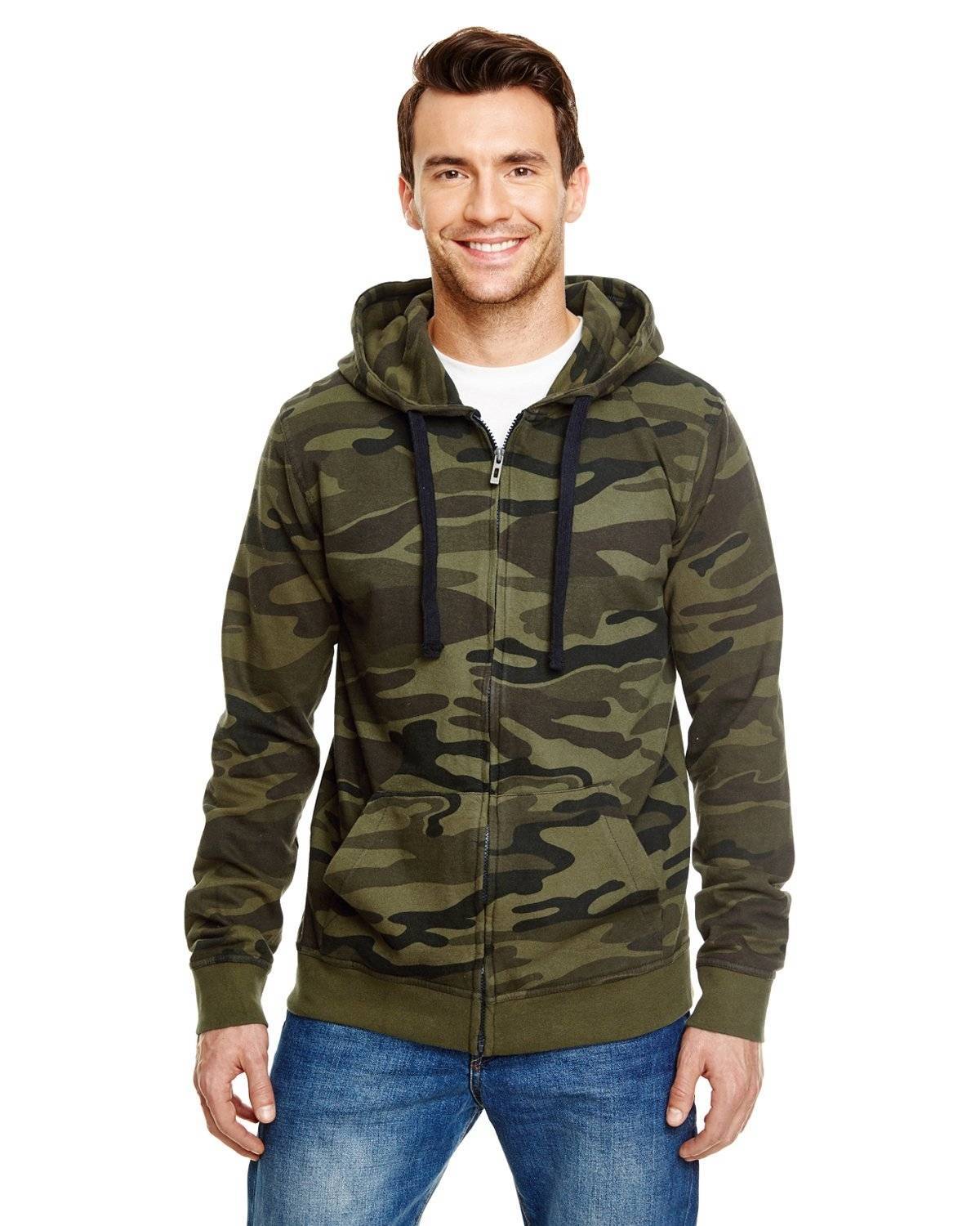 Męska bluza moro z kapturem Camo Hooded