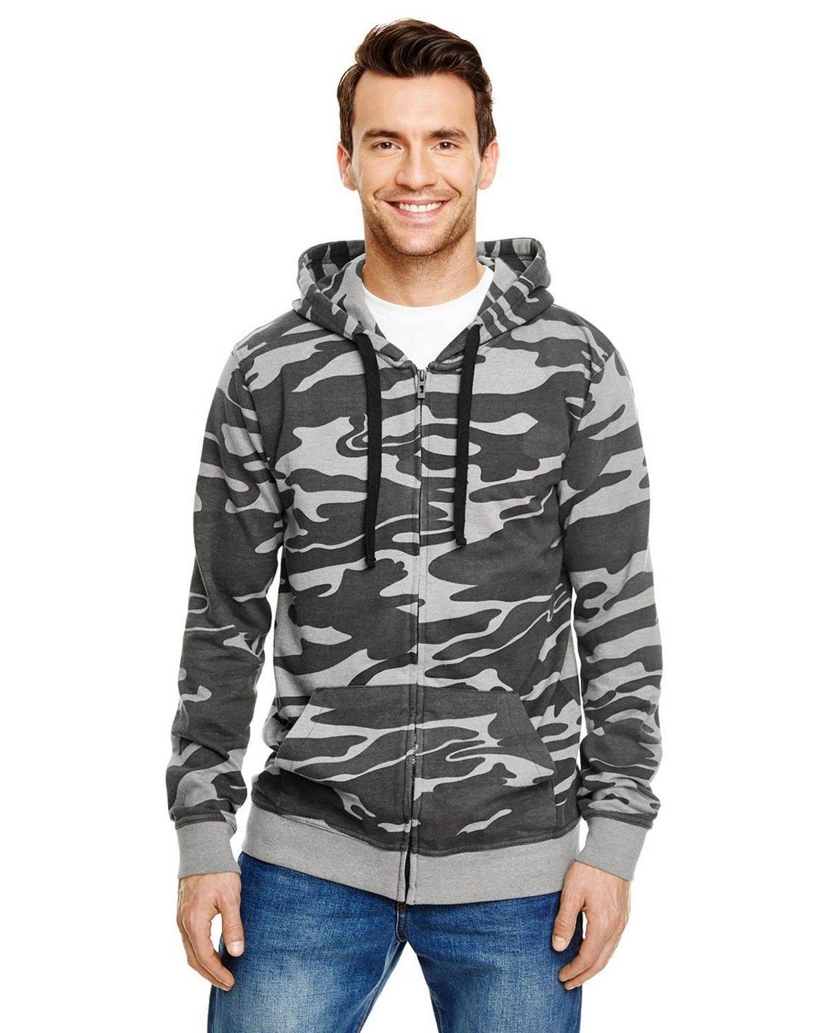 Męska bluza moro z kapturem Camo Hooded