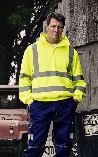 Męska bluza odblaskowa z kapturem Yoko