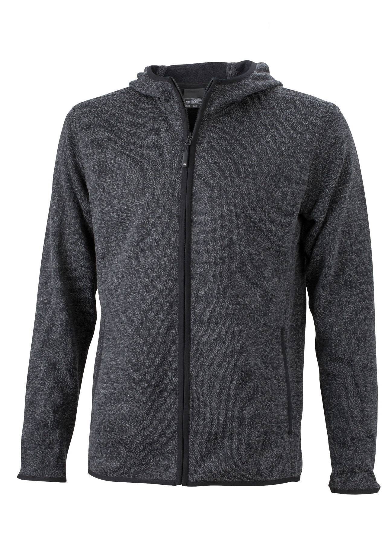 Męska bluza polarowa z kapturem Knitted Fleece Hoody