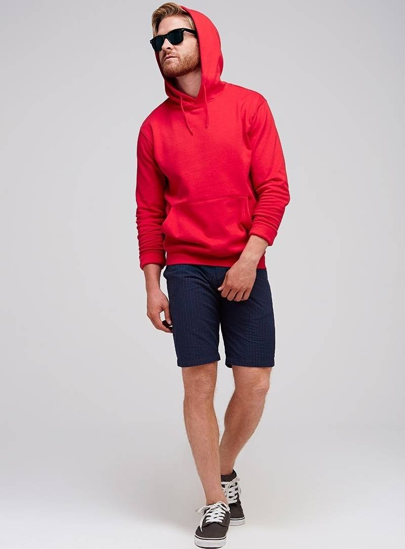 Męska bluza z kapturem i kieszeniami