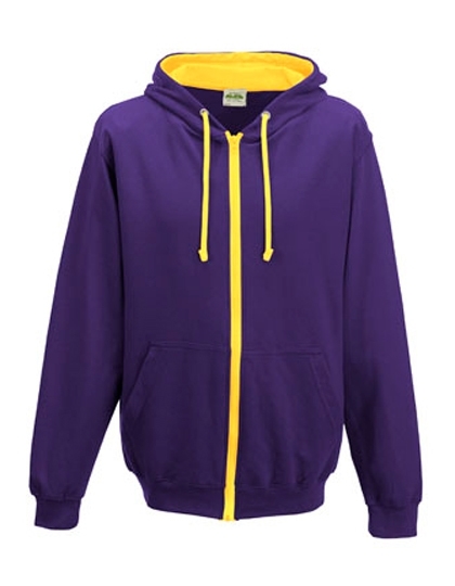 Męska bluza z kapturem na zamek Varsity Zoodie