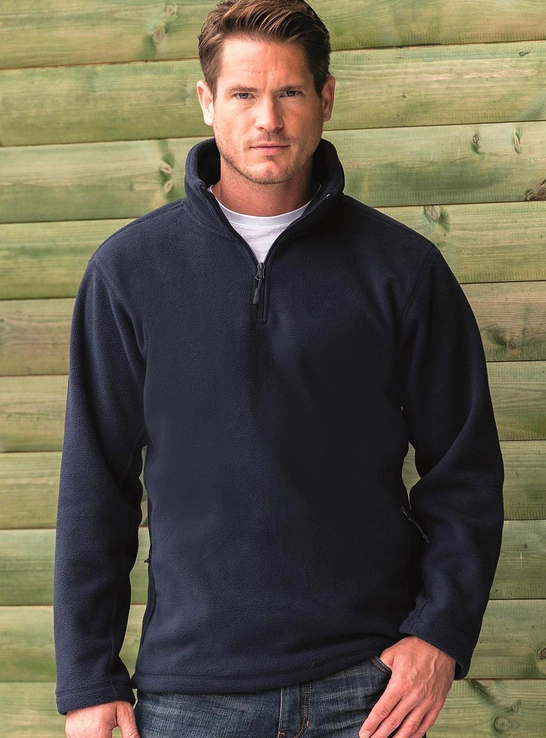 Męska bluza z polaru na krótki zamek