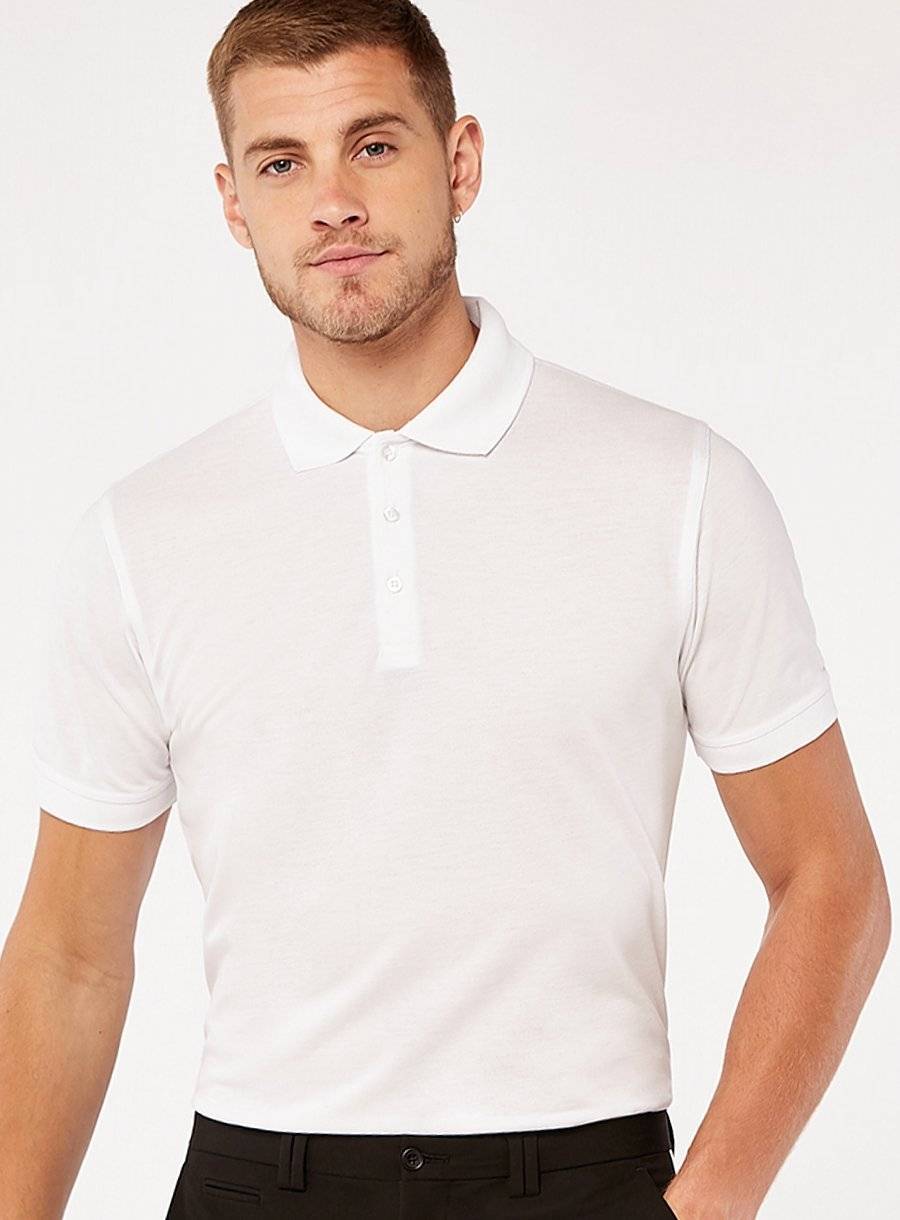 Męska klasyczna koszulka polo Slim Fit Superwash 60°