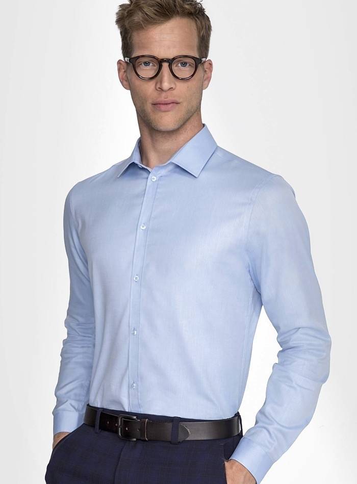 Męska koszula o wyrazistej strukturze materiału