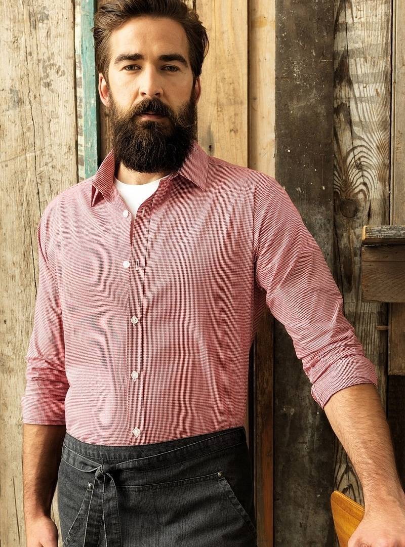 Męska koszula w drobną kratę Premier Workwear