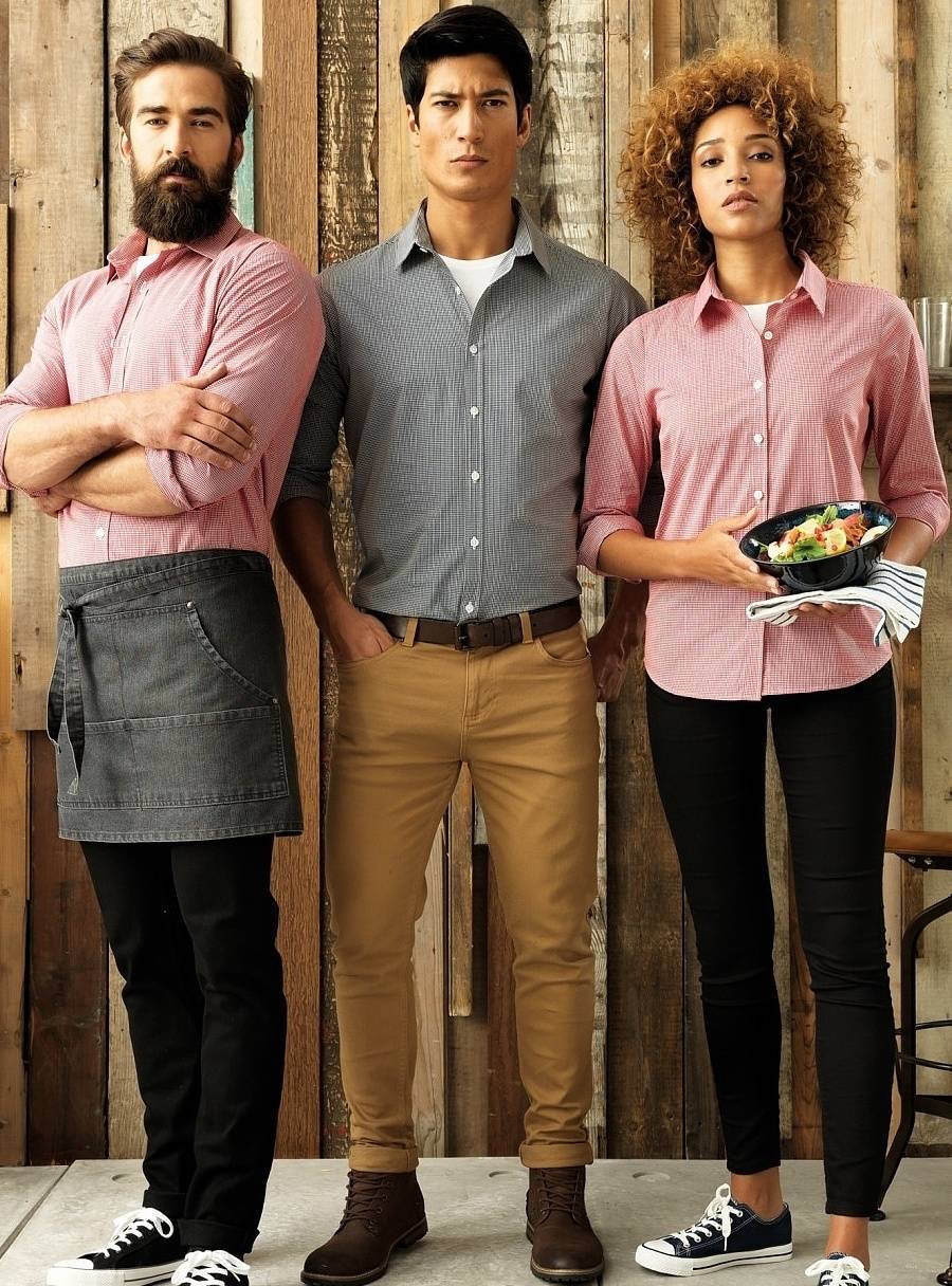 Męska koszula w drobną kratę Premier Workwear